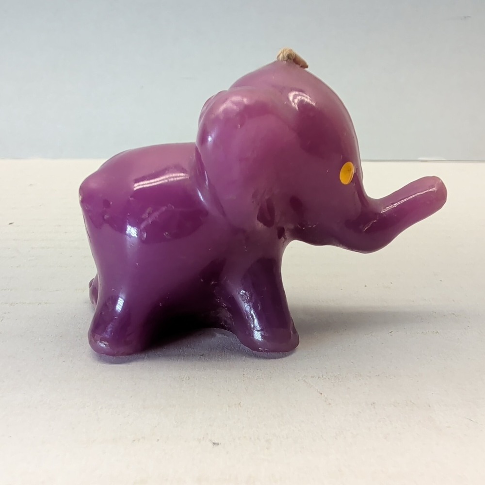 Lot of 5 Vintage Elephant Shaped Novelty Decorative Candle Wax Figurine - Picture 14 of 16